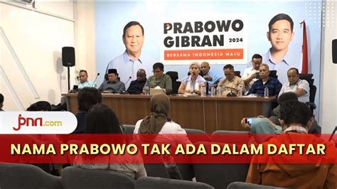 Jelang Debat Capres Dan Cawapres TKN Prabowo Tidak Terlibat