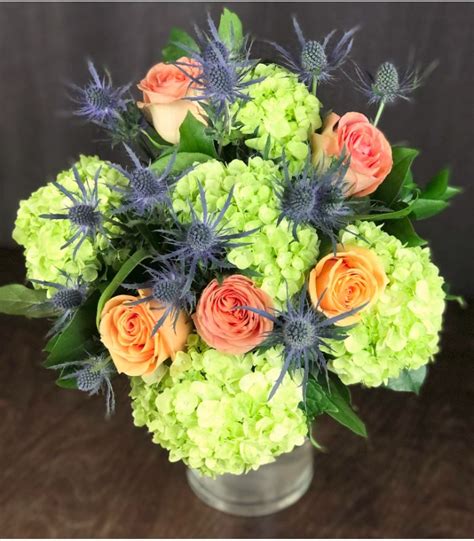 Blue flowers bouquet perfect touch