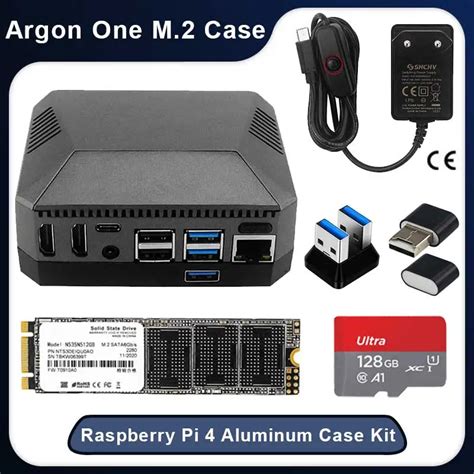 Argon ONE M 2 Case For Raspberry Pi 4 Model B M 2 SATA SSD To USB 3 0