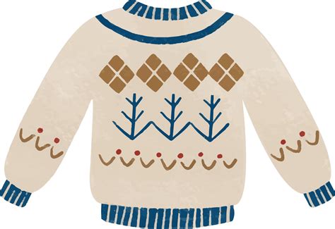 Hand Drawn Sweater 14180167 Png