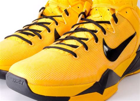 Nike Zoom Kobe VII iD - Kobe Bryant Yellow/Black Playoff PE ...