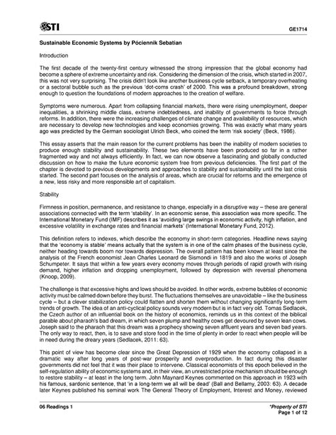 06 Readings 1 - very useful in history - 06 Readings 1 *Property of STI