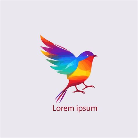 Premium Vector Colorful Bird Logo Gradient Vector