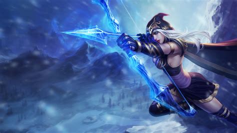 Ashe LoL Splash Art 4K 690 Wallpaper PC Desktop