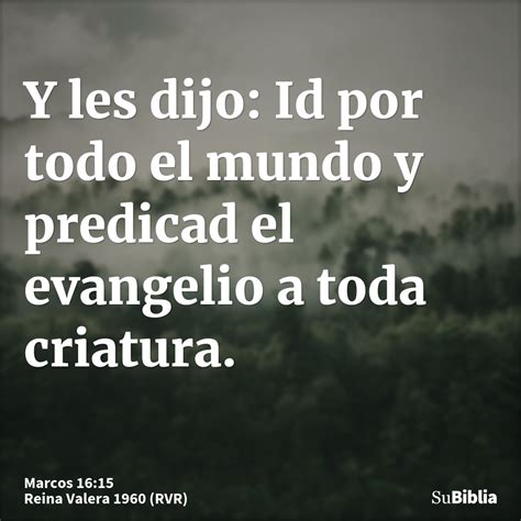 Marcos 16 15 Biblia