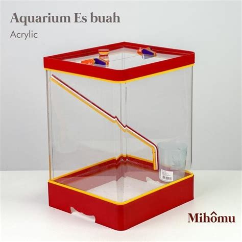 Jual Aquarium Tempat Es Buah Minuman Tempat Es Kelapa Segi Acrylic