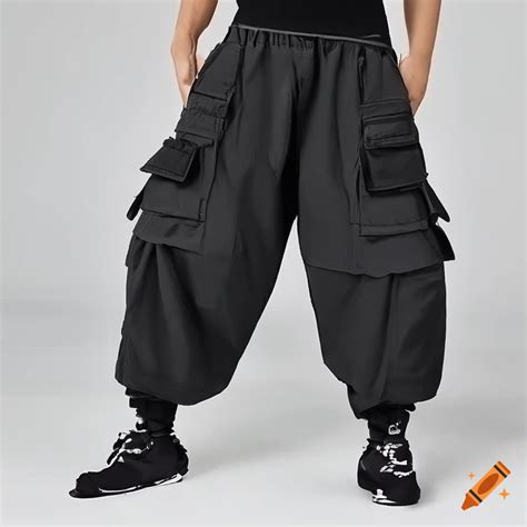 Black Baggy Cargo Pants