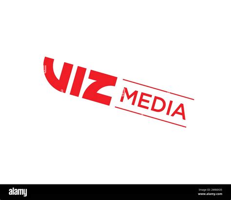 Viz Media, rotated logo, white background B Stock Photo - Alamy