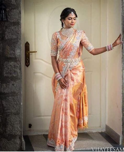 Latest Pastel Kanjeevaram Wedding Saree Designs For Bridal