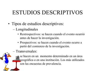 Estudios Descriptivos Ppt Descarga Gratuita