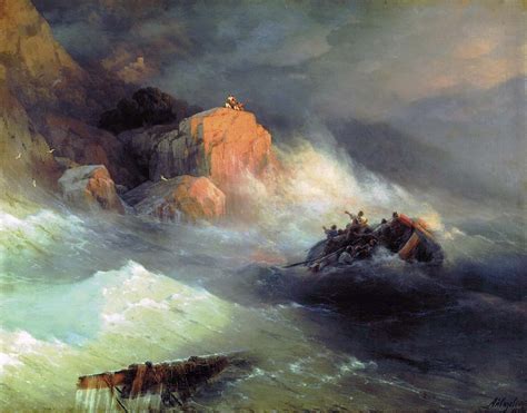 Shipwreck By Ivan Aivazovsky As Art Print Canvastar