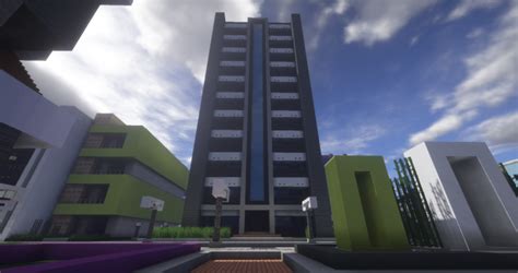 Modern Apartments Building With Interior Minecraft Map