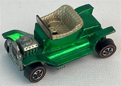 Lot Hot Wheels Redline US Green Hot Heap W Champagne Interior