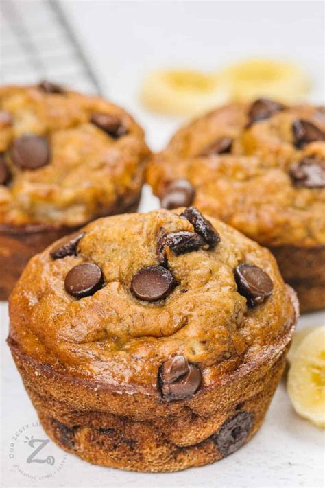 Healthy Banana Muffin Recipe No Sugar Added Our Zesty Life