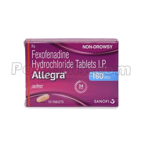 Allegra Mg Pill Uses Interactions Warnings Powpills