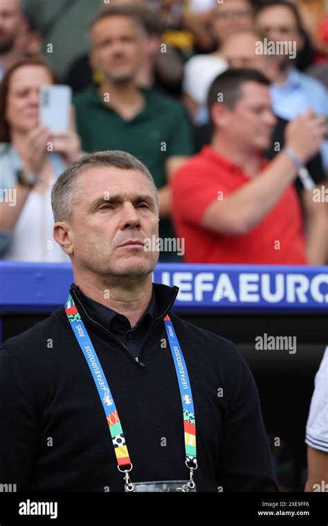 Stuttgart Germany 26th Jun 2024 Ukrainian Manager Serhiy Rebrov