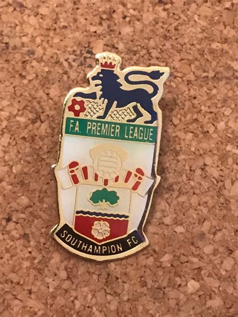 Fa Premier League Southampton Fc Enamel Pin Badge Etsy