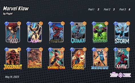 Marvel Klaw Decks Marvel Snap Zone