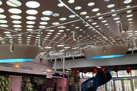 Exterior Perforated Metal Ceiling Panels | Shelly Lighting