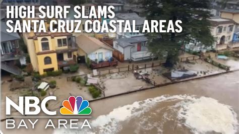 Storm Pounds Santa Cruz County Coast Causes Significant Damage Youtube