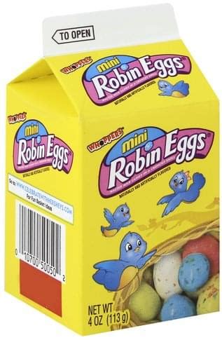 Whoppers Mini Robin Eggs - 4 oz, Nutrition Information | Innit