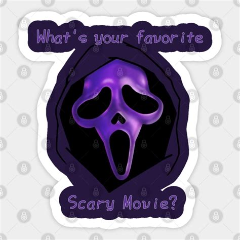 What's Your Favorite Scary Movie? - Ghostface - Sticker | TeePublic