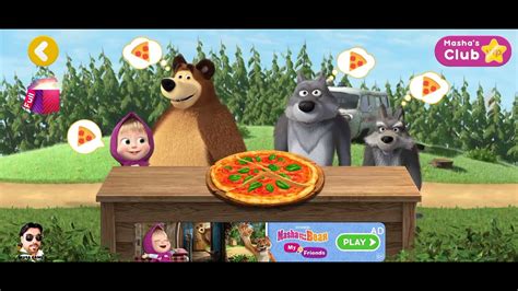 Masha And The Bear 2 Gameplay Masha Make Tomato Pizzeria For Friends🍕