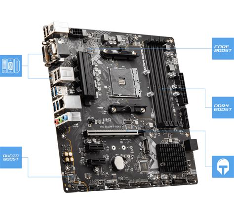 Msi Pro B M P Gen Motherboard Amd B Chipset Am Socket Smc