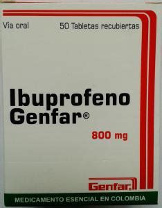 Ibuprofeno 800 Mg Caja De 50 Tabletas Distribuidora Alcance