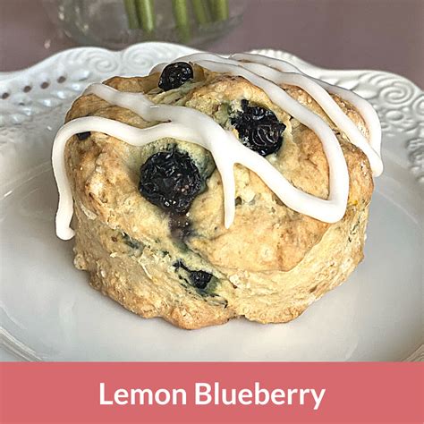 Lemon Blueberry Scone Janes Tea House