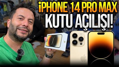 Gurbette iPhone 14 Pro Max kutu açılımı YouTube