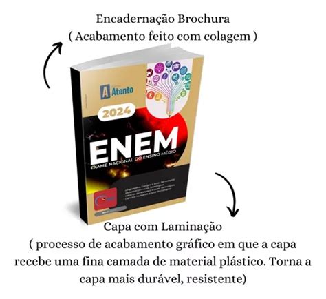 Apostila Enem 2024 Kit Completo Caderno De Provas Caderno De