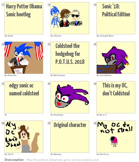 Harry Potter Obama Sonic Bootleg Drawception