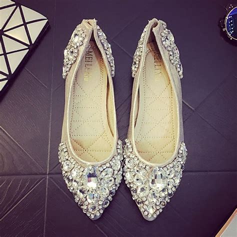 The Top 24 Ideas About Flat Wedding Shoes With Rhinestones Home