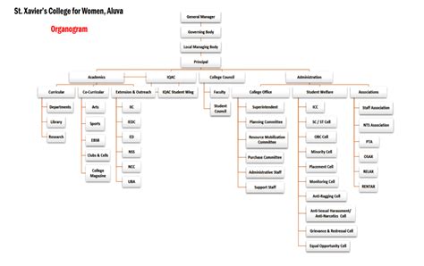 Organogram St Xaviers College For Women Autonomous