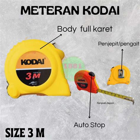 Jual Meteran Karet Kodai Meter Measuring Tape Kodai Ft Mm