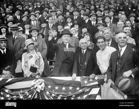 President Coolidge At Baseball Game Andrew W Mellon Grace Coolidge