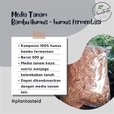 Jual Media Tanam Humus Bambu Kompos Fermentasi Steril Metan Porous