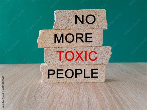 No More Toxic People Symbol Concept Words No More Toxic People On