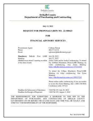 Fillable Online Request For Proposals Rfp No For Auditing