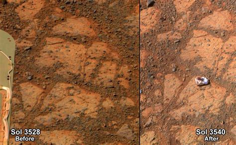 Faschingskrapfenförmiger Stein auf dem Mars Weltraumbild des Tages