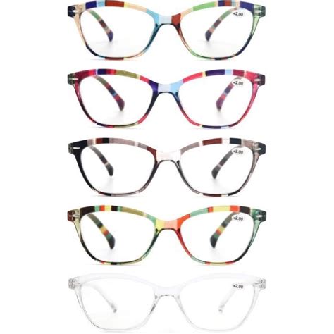 Lot De Lunettes De Lecture Femmes Lunettes Loupe Monture Legere