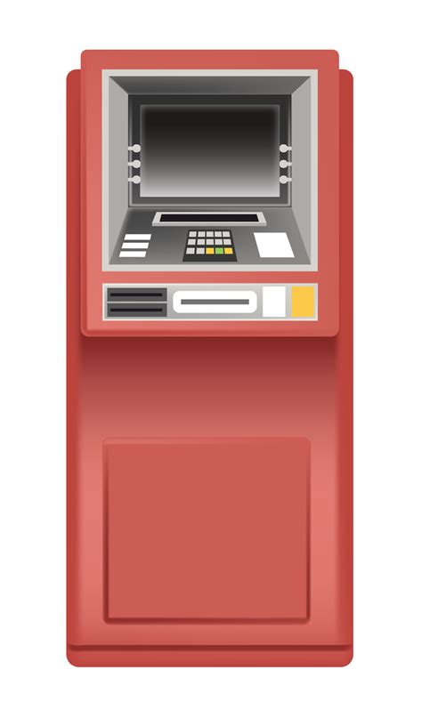 Automated Teller Machine Atm With Buttons Screen 33334861 Vector Art