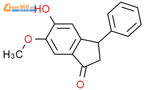 54131 15 6 1H Inden 1 one 2 3 dihydro 5 hydroxy 6 methoxy 3 phenyl 化学式