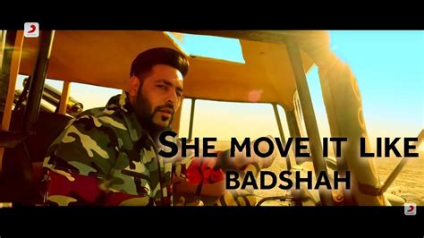 She Move It Like BADSHAH ONE Original Soundtrack 2018 YouTube