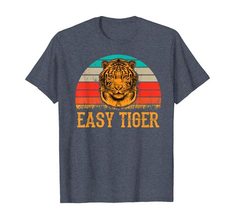 Easy Tiger Animal Retro Vintage Tshirt For Women Men T Shirt