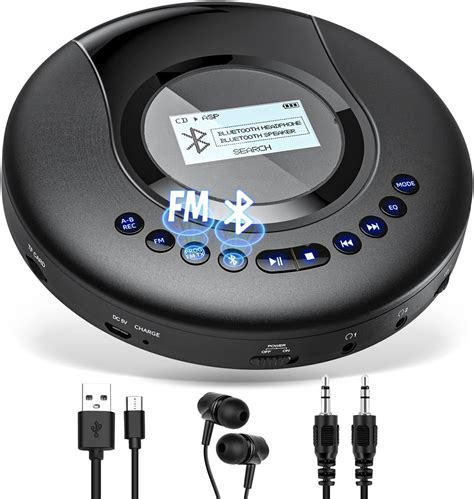 CD Player Portable ARAFUNA Portable CD Player Bluetooth With FM Radio