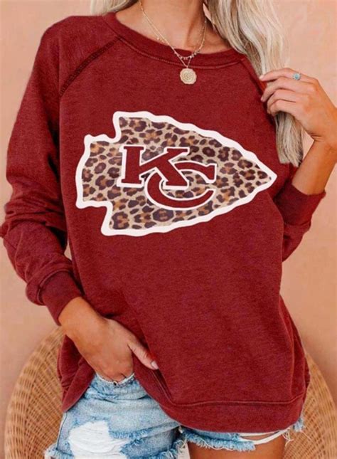 Kansas City Chiefs Womens Kc Sweatshirts Sweatshirts Women Casual