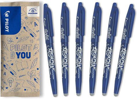 PILOT Lot de 6 Frixion Ball Stylo effaçable à encre thermosensible