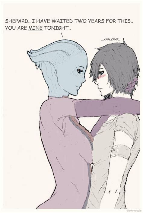 Lets Get It On By Dorkynoodle Mass Effect Femshep X Liara Femshep